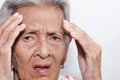 The old woman`s felling lonely.dementia and AlzheimerÃ¢â¬â¢s disease